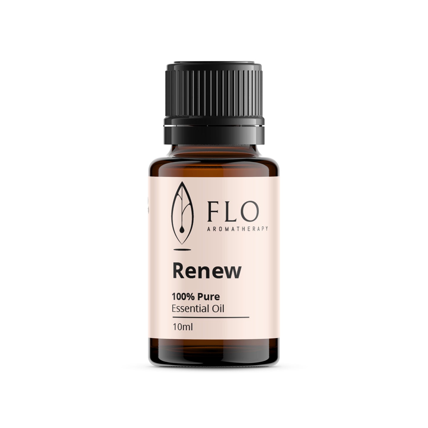 Renew Essential Oil Blend bottle with bright citrus and vanilla notes for energy and mood support.