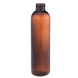 8oz Amber Plastic Bullet Bottle